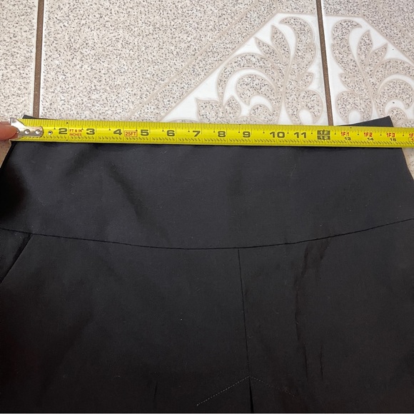 Coach Black Wool Gabardine Front Pleat A-line Career Casual Women's 4 Skirt - Picture 8 of 9